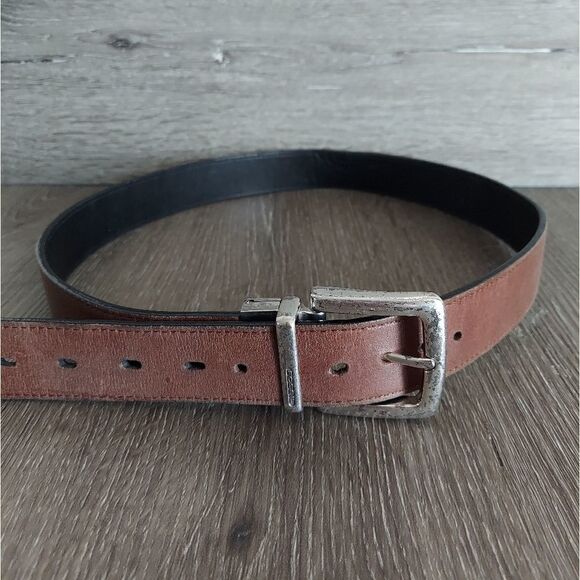 Fossil Reversible Belt Black Brown 42.5" - Picture 3 of 9